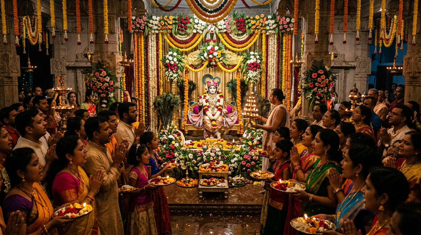 Janmashtami 2026 in CR Park — Krishna's Birthday Celebrations