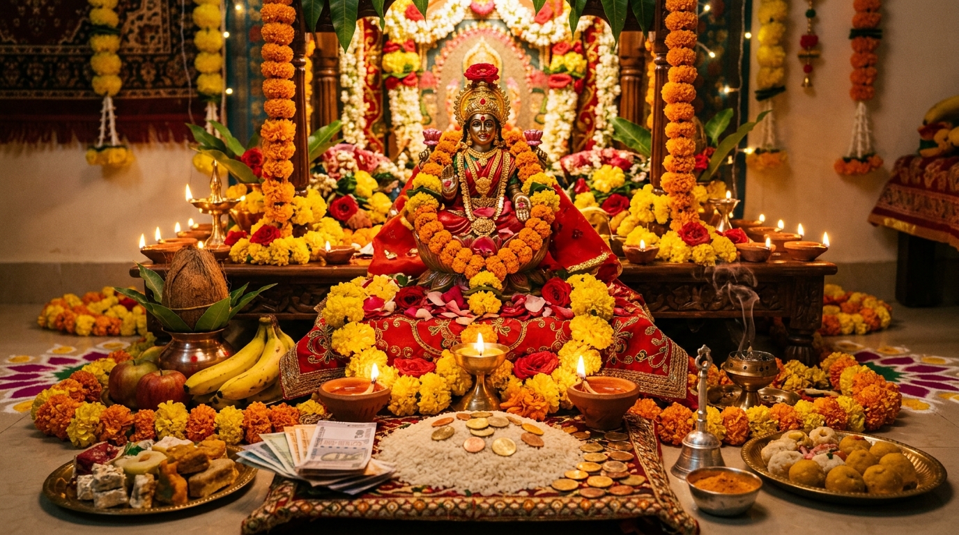 Lakshmi Puja 2026 in CR Park — Kojagori Lakshmi Puja