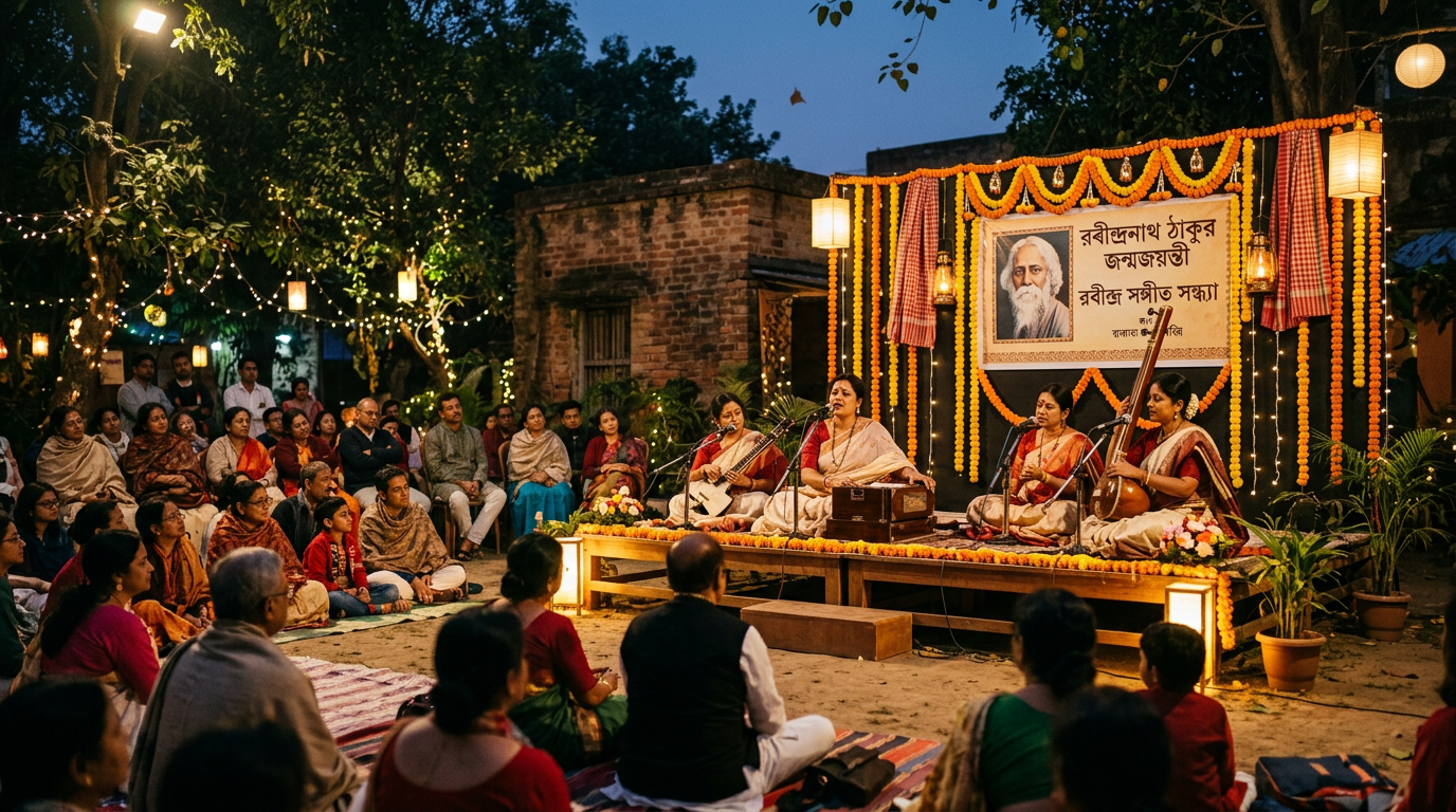 Rabindra Jayanti 2026 — Tagore's Birth Anniversary in CR Park