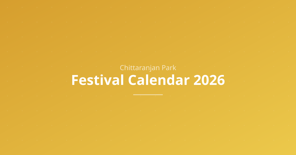 CR Park Festival Calendar 2026